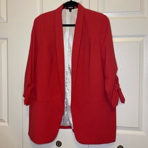 Express coral boyfriend blazer